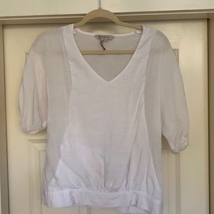 BCBG White VNeck